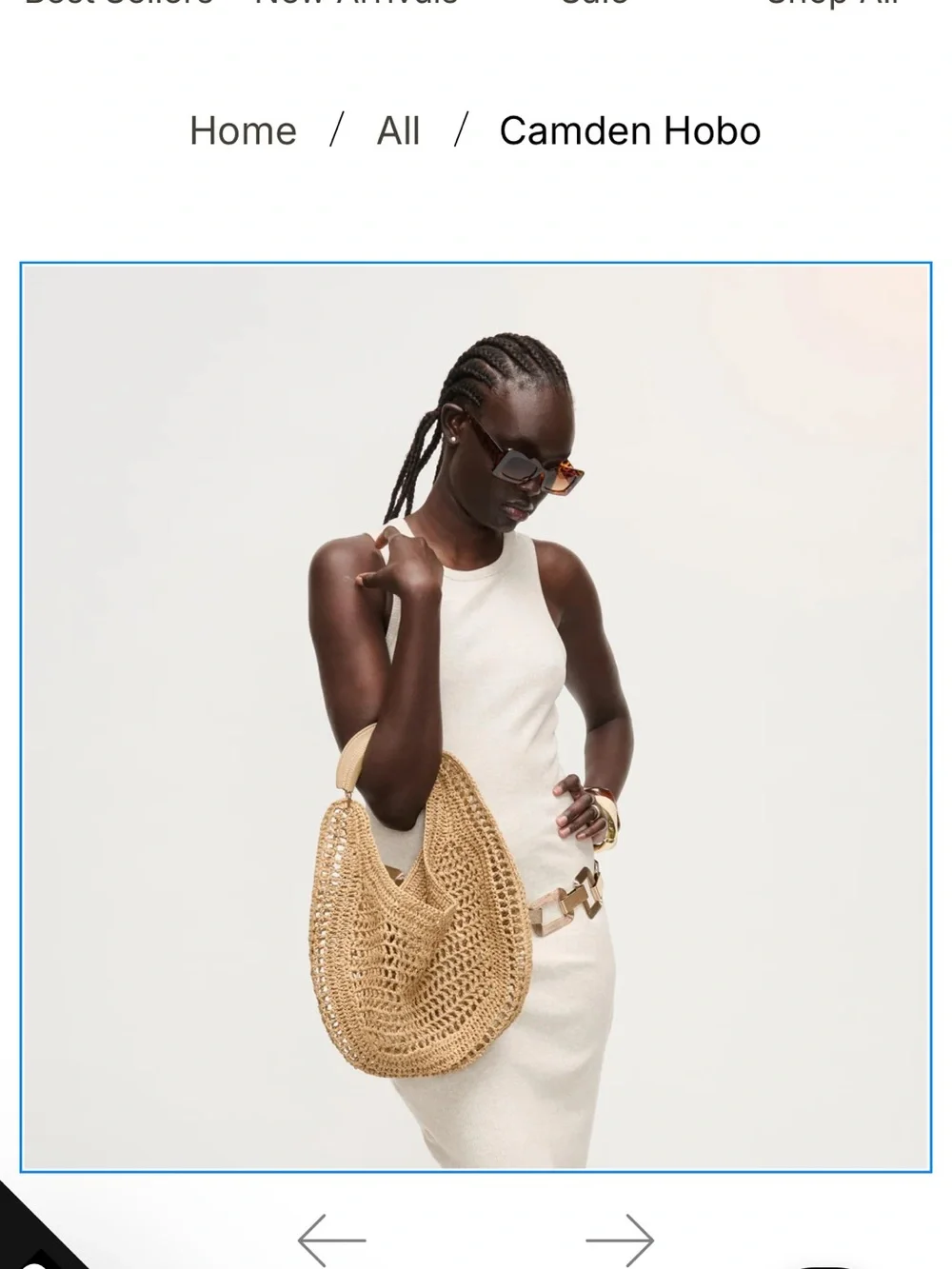 NWT ANTHROPOLOGIE URBAN EXPRESSIONS STRAW CAMDEN HOBO $98